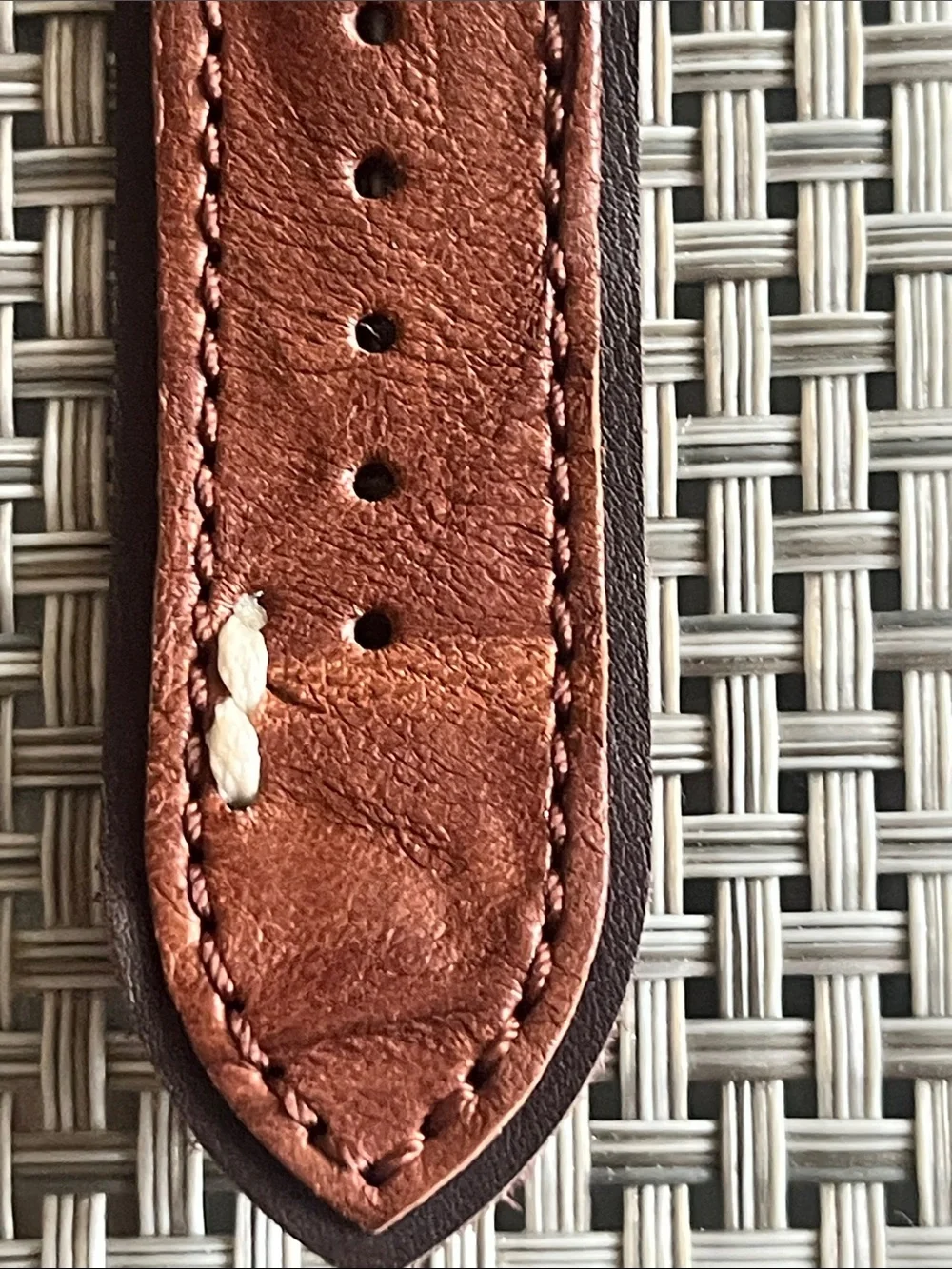 Lucky Brand Silver-Tone Case Watch with Brown Leather Strap